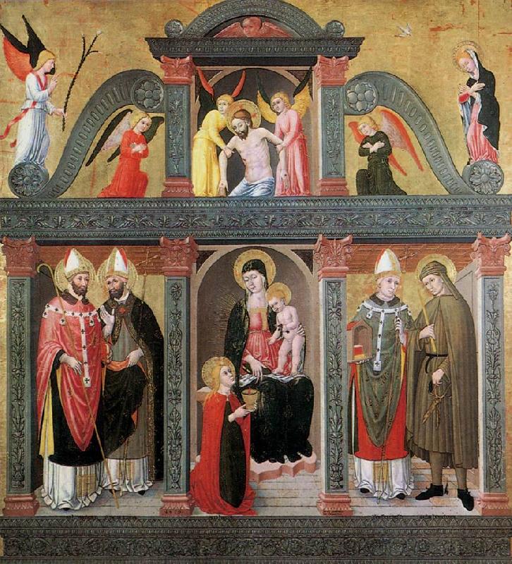 DOMENICO DA TOLMEZZO St Lucy Altarpiece (Pala di S. Lucia) eth oil painting image